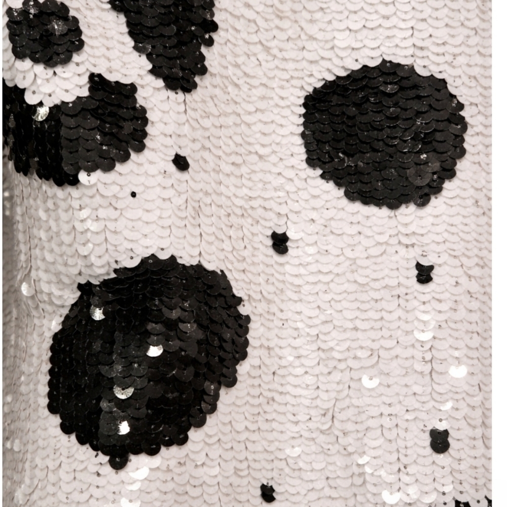 Creative Creations | Vintage Black White Silk Sequin Jacket - Picture 4 of 12